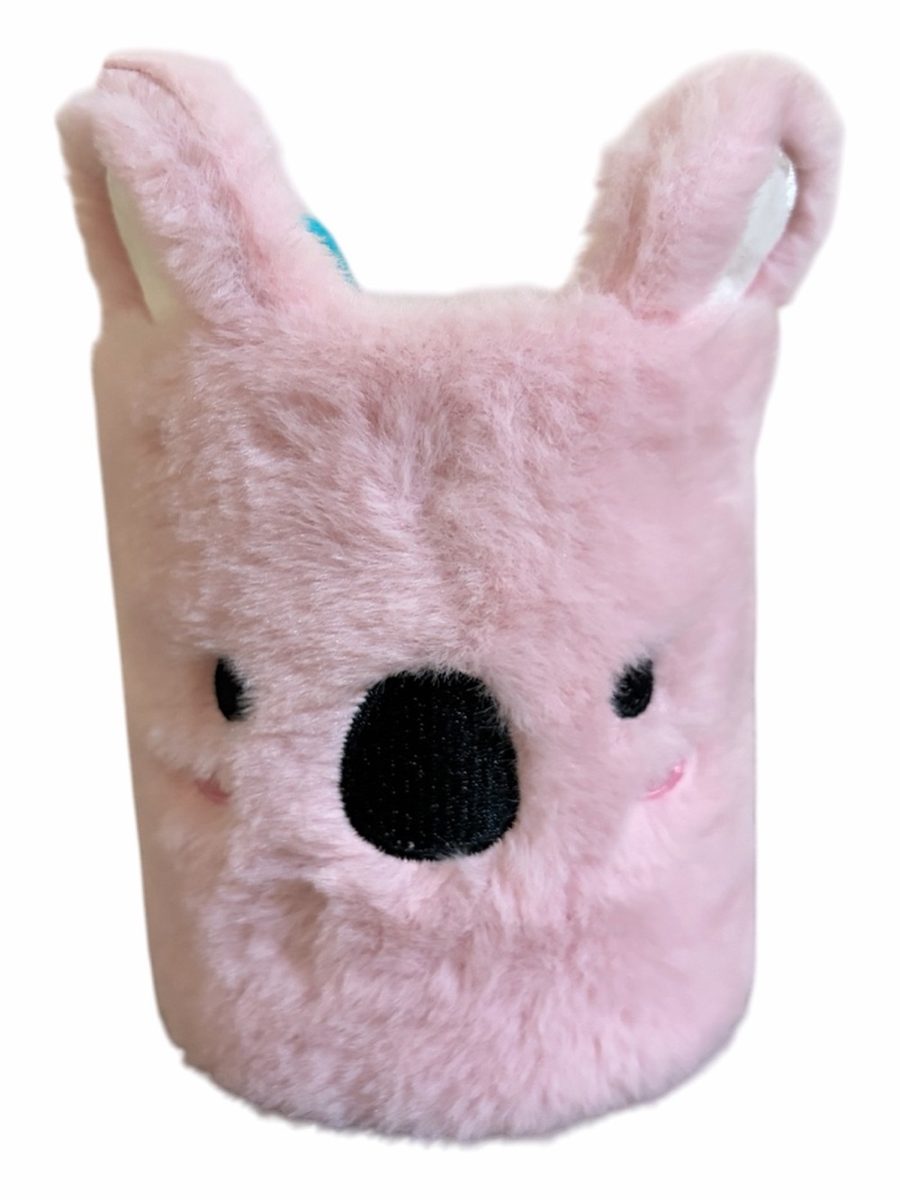 Kawaii Pink Koala Pencil Holder Desk Organizer Plush Fuzzy Y2K Novelty